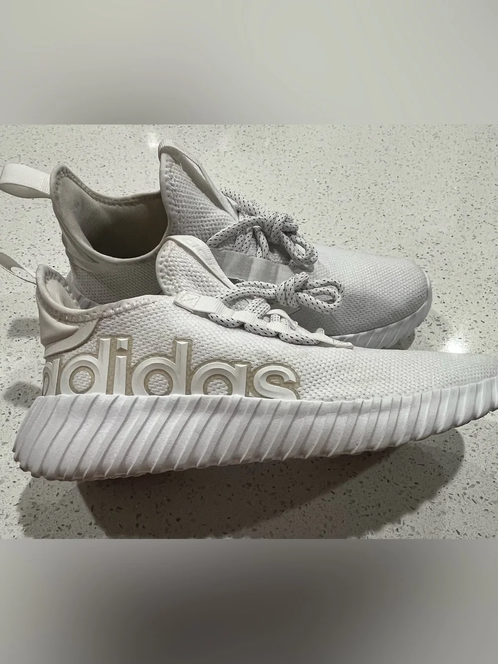 Adidas Kaptir 3 Men's Running Shoe WHT Athletic Sneaker Trainer #317 Size 9.5M